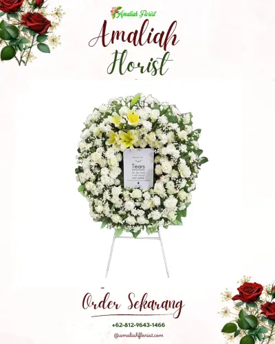 Krans Bunga Duka Cita di Nambo Jaya